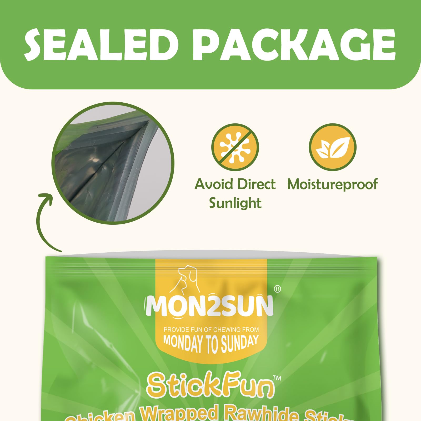 MON2SUN sans additifs inutiles et sans colorants artificiels