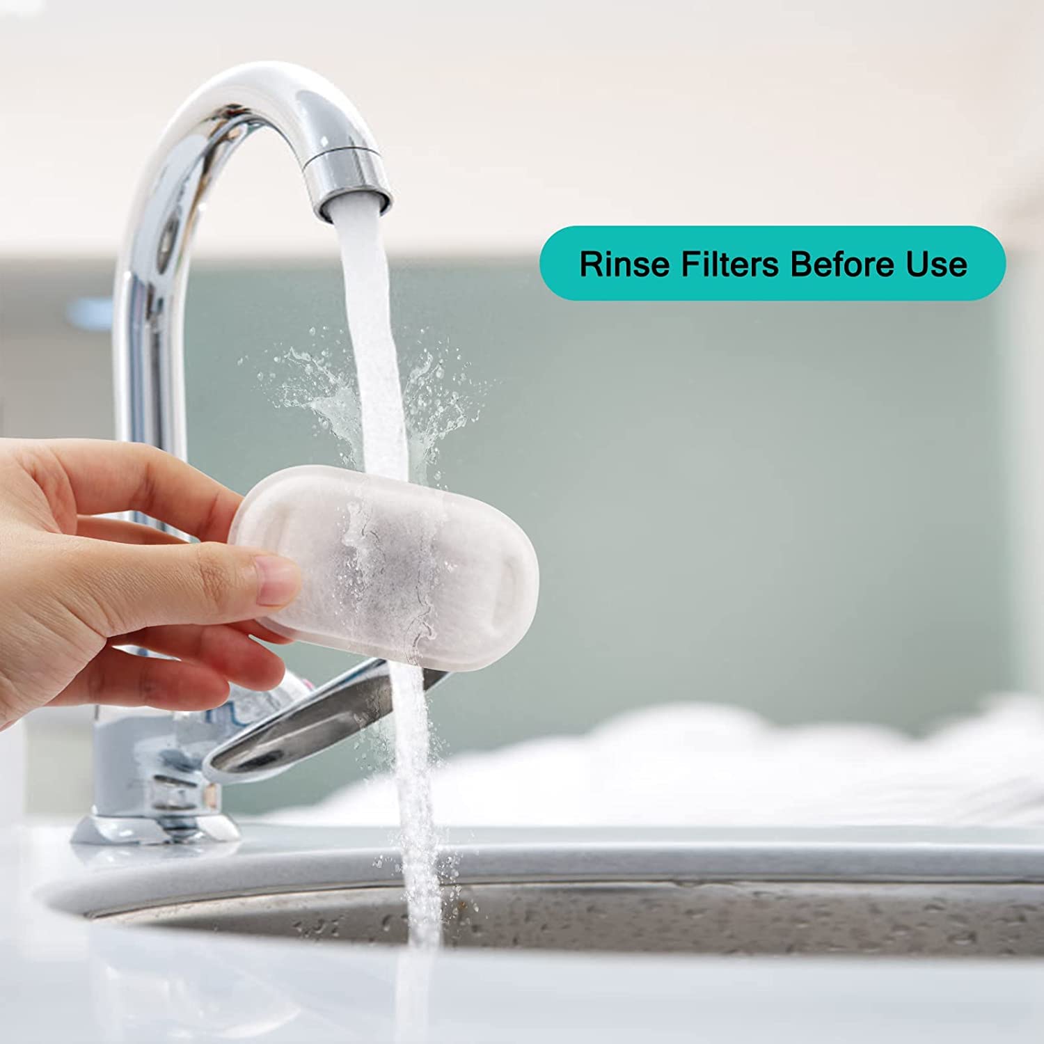 Éponges pré-filtre Monsin 16 pièces pour filtration efficace.