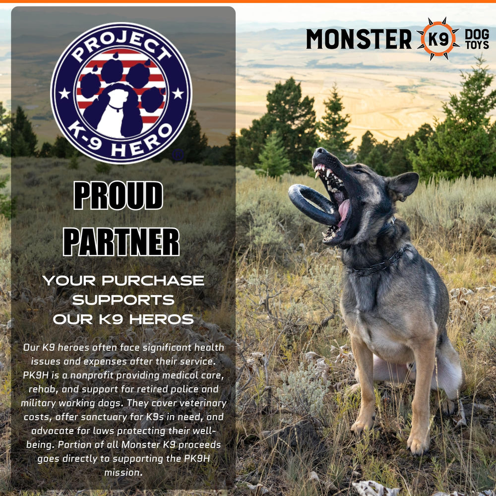 Monster K9 Caoutchouc naturel sans toxique, sécurité et durabilité pour chiens.