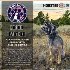 Monster K9 Caoutchouc naturel sans toxique, sécurité et durabilité pour chiens.