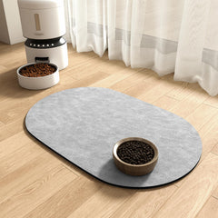 MontVoo tapis alimentaire absorbant pour chat et chien, garde le sol propre.