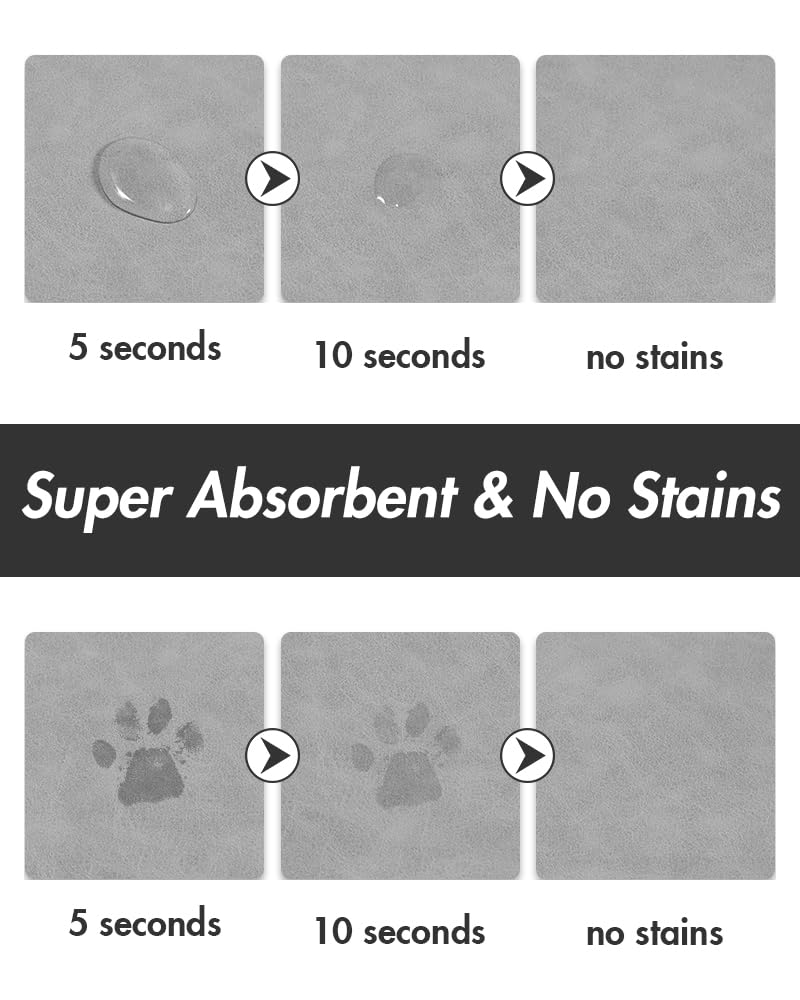 MontVoo tapis eau absorbant pour chien et chat, évite les éclaboussements.
