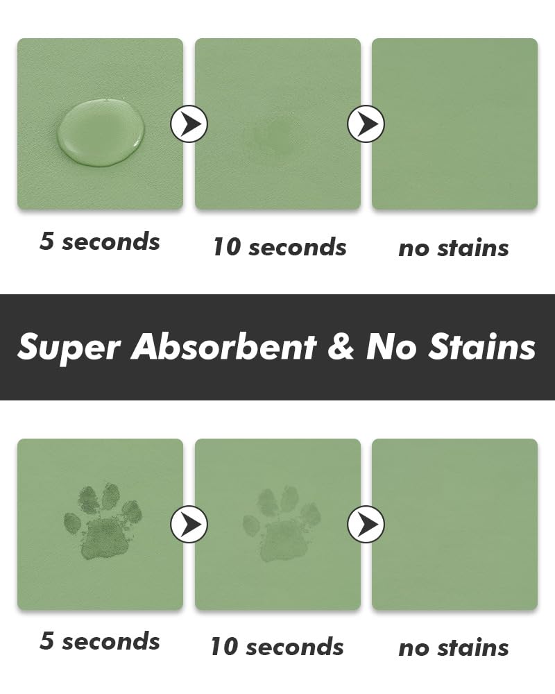 MontVoo tapis eau-nourriture chien: séchage rapide et zone repas propre.