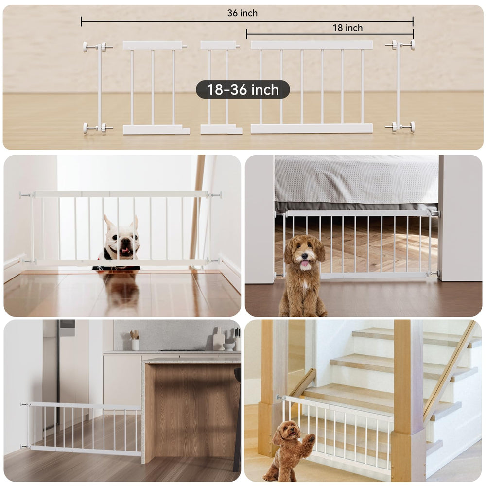 Barrière MOOECKOM avec extensions incluses, ajustement 18–36 po.