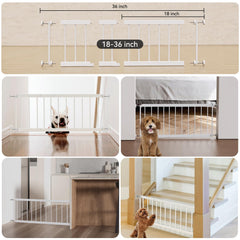 Barrière MOOECKOM avec extensions incluses, ajustement 18–36 po.