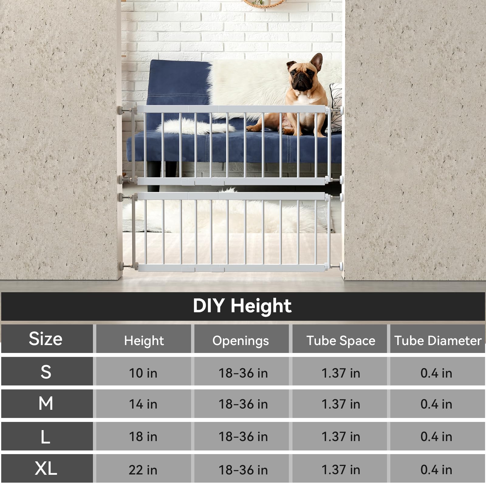 Barrière MOOECKOM adaptée à foyers multi-animaux pour maintien propre.