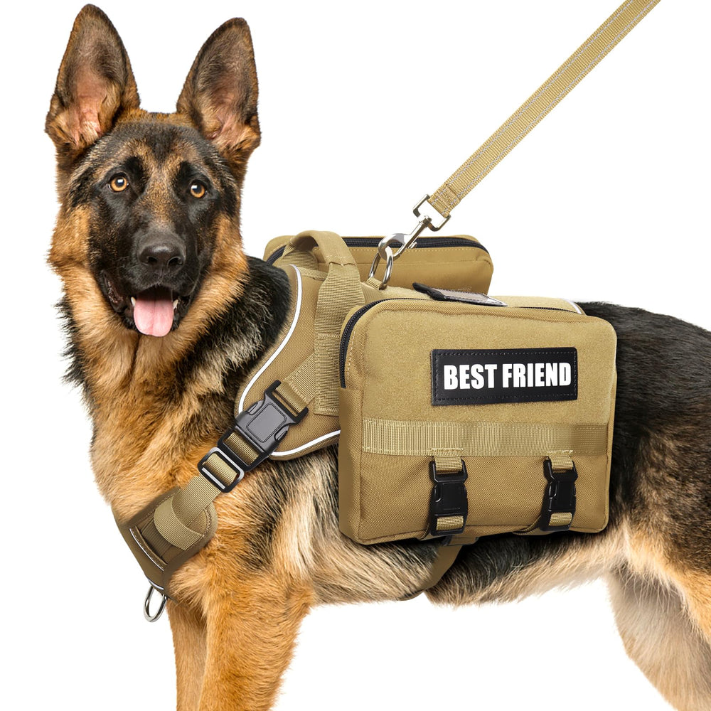 MOOGROU harnais-chien grande taille avec poches intégrées, pratique pour les balades.
