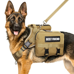 MOOGROU harnais-chien grande taille avec poches intégrées, pratique pour les balades.