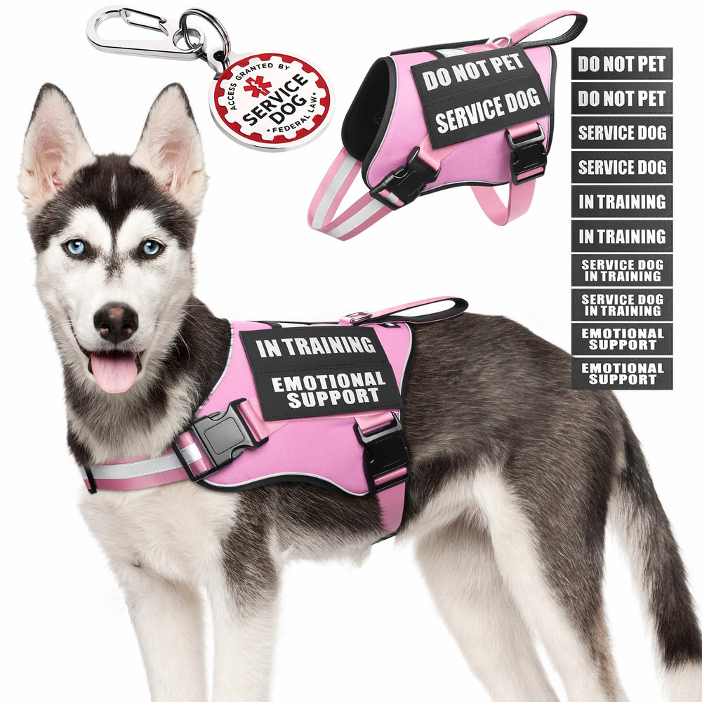 MOOGROU harnais-chien-service avec poignée pour un contrôle en promenade.