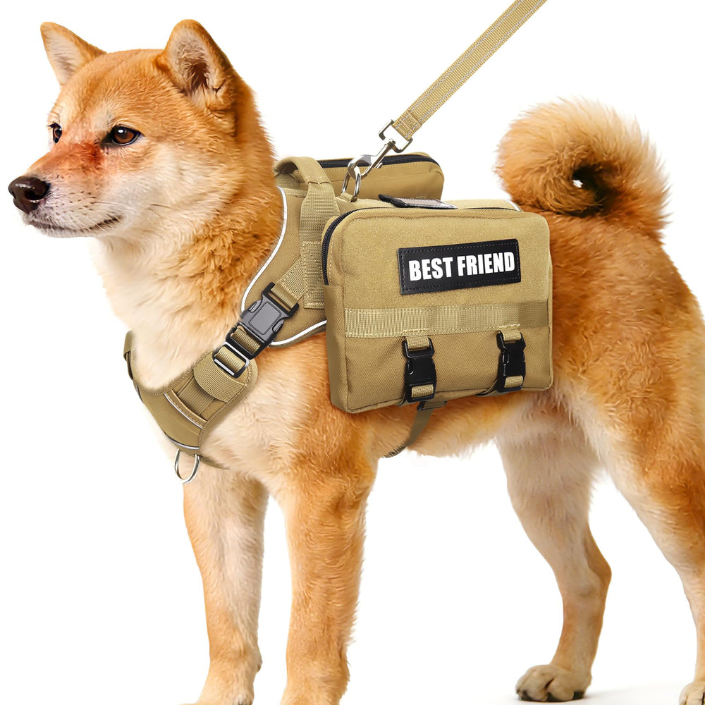 MOOGROU harnais-sac-dos-chien-brun-m, confort et robustesse assurés.