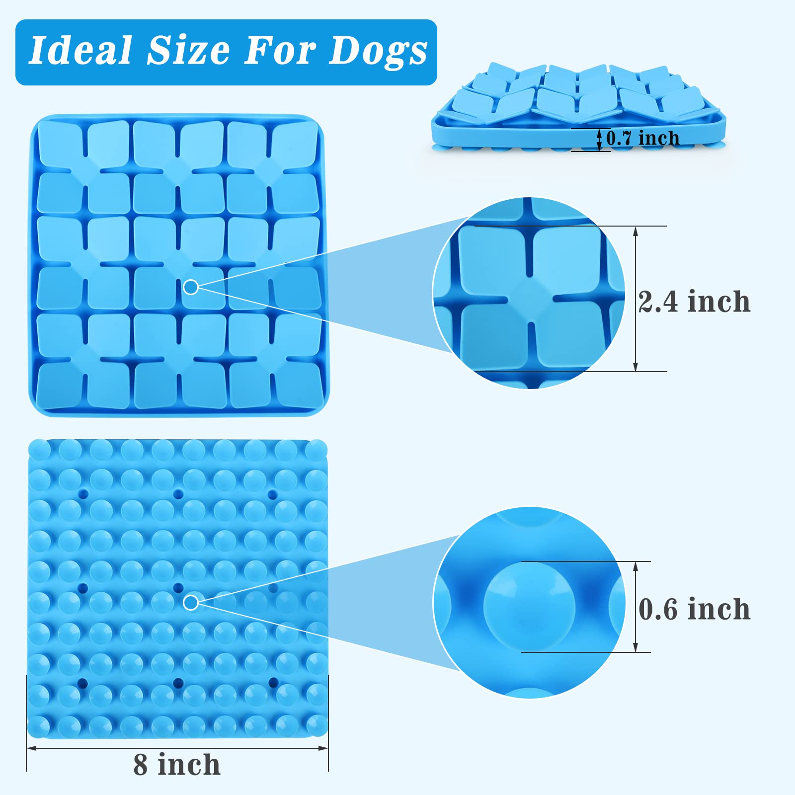 MOOGROU Tapis Snuffle nettoyage lavable – lavable à la main ou au lave-vaisselle.