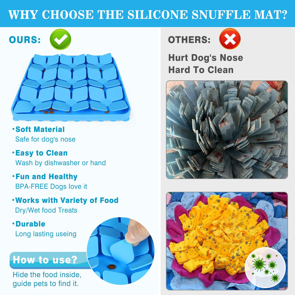 MOOGROU Tapis Snuffle relaxation anti-stress – apporte une activité apaisante et sûre.
