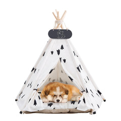 Mooipet Tepee pour chien et chat dans le salon, refuge sûr.