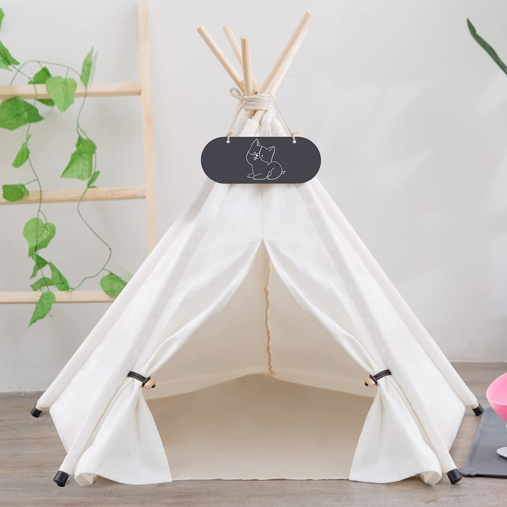 Tissu coton respirant Mooipet Tepee pour intérieur et extérieur.