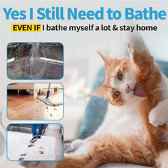 Mooncat Shampoing Sphynx sans eau, mousse douce nettoyant les plis cutanés.