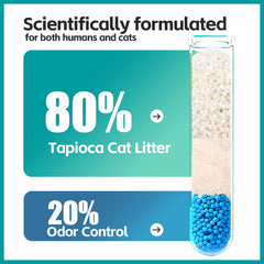 MoonForest Tapioca Chat Litière agglomération rapide pour un ramassage efficace.