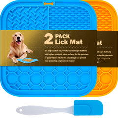MooonGem tapis de léchage chien 2 pièces ralenti l'alimentation