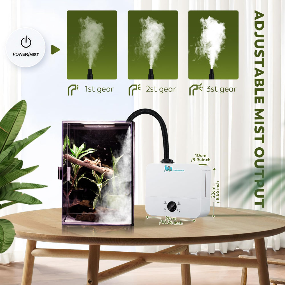 Moongiantgo humidificateur avec 3 niveaux de brouillard précis