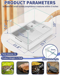MoonOrange pompe eau 5W réglable – débit configurable pour un habitat tortue équilibré.