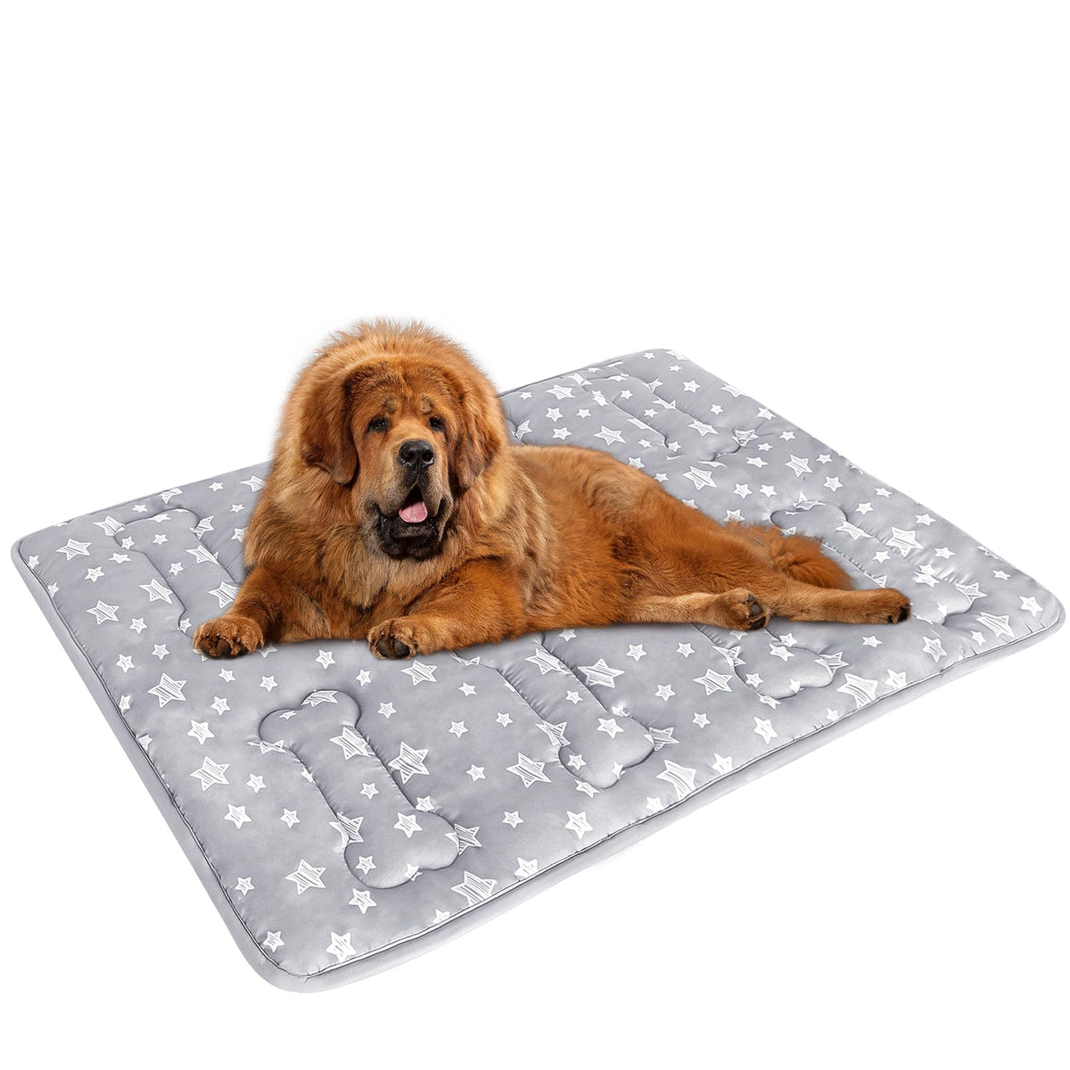 Moonsea: cage chien matelas impression étoiles, confort doux pour le repos.