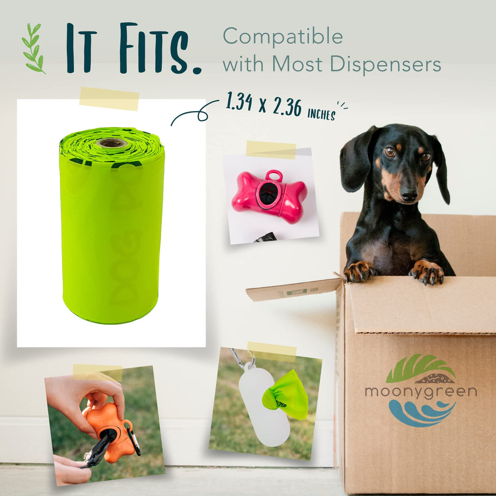 moonygreen sacs ouverture facile et anti-fuite pour une utilisation rapide.