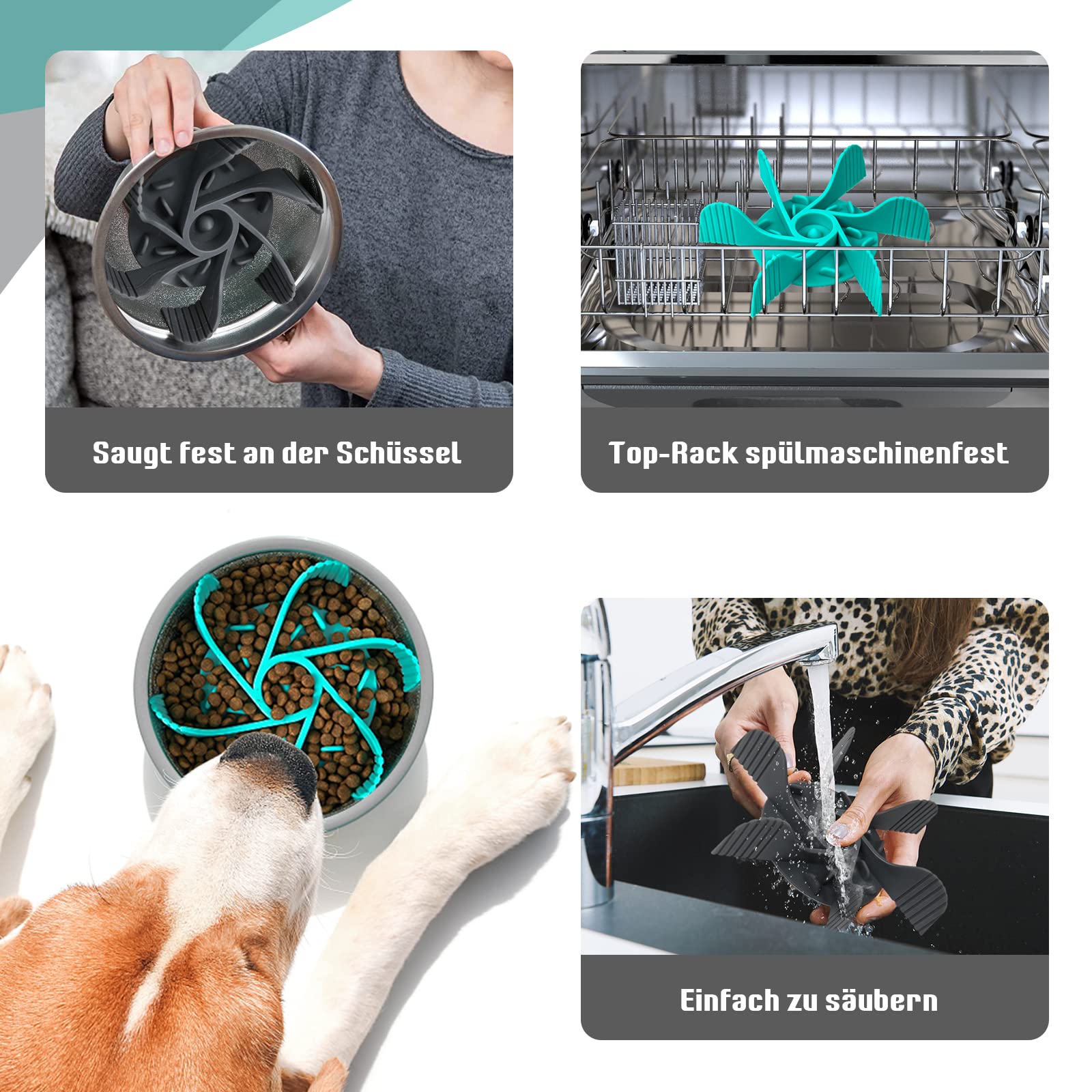 MooonGem compatible avec bols métal, céramique ou plastique.