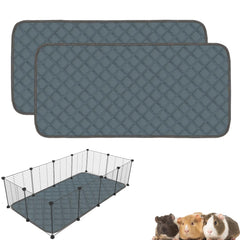 Mooydee: deux tapis-litière pour cobaye en cage, absorbants et réutilisables pour plus de propreté.