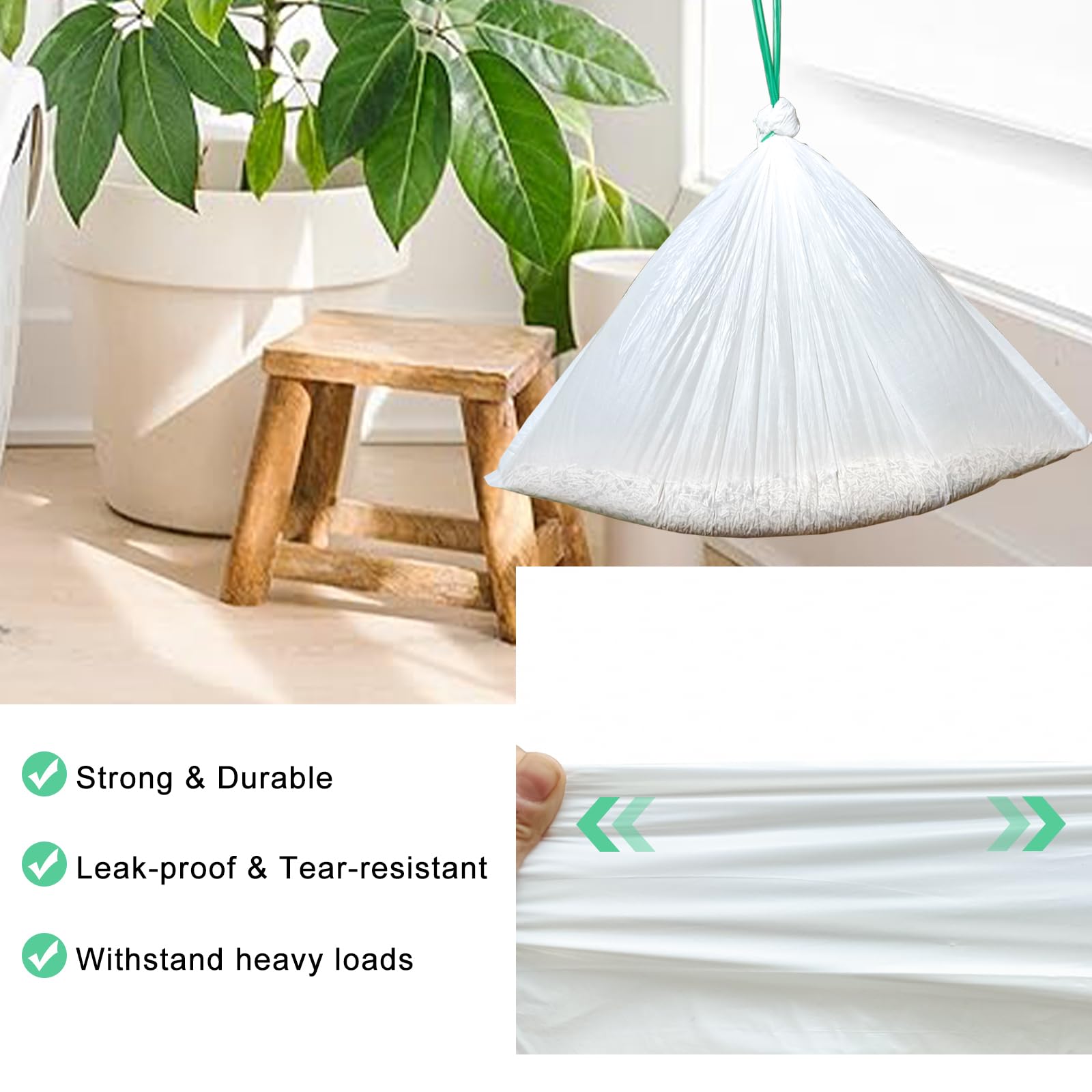Liner Mooydee blanc opaque, dimensions 18x12,6 pouces pour propreté durable