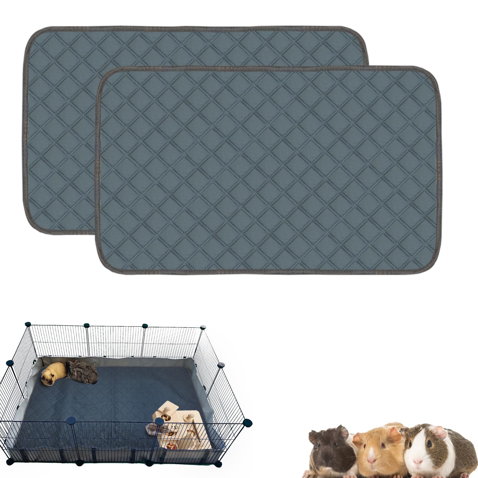 Mooydee tapis de cage cobaye, absorption élevée pour garder le sol propre.