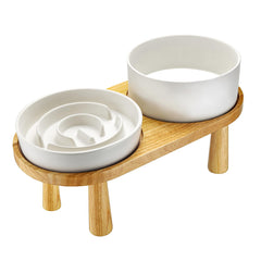MOPANG bol slow feeder ceramique: stabilité accrue et repas plus propres.