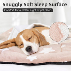 Coussin cage anti-glisse Mora Pets rose, stabilité lors du repos.