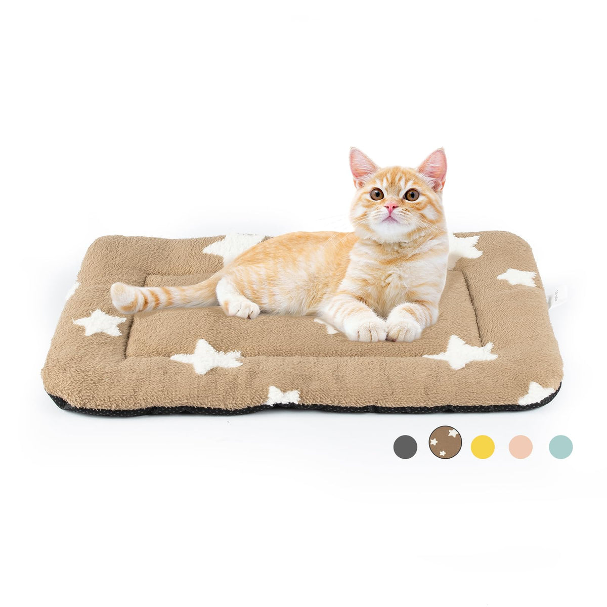 Lit Mora Pets pour chat intérieur, confort doux et design étoile.