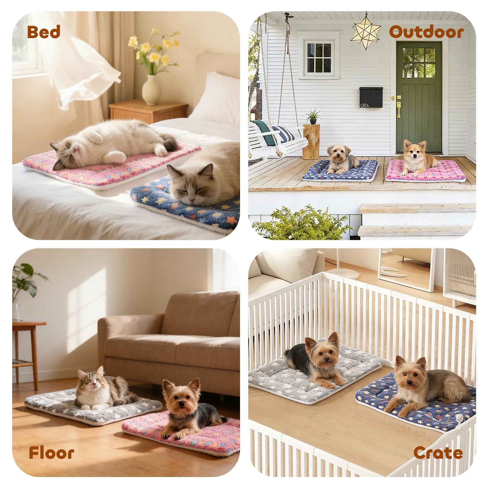 Nid Mora Pets 14x17-5 gris, taille adaptée à la plupart cages.