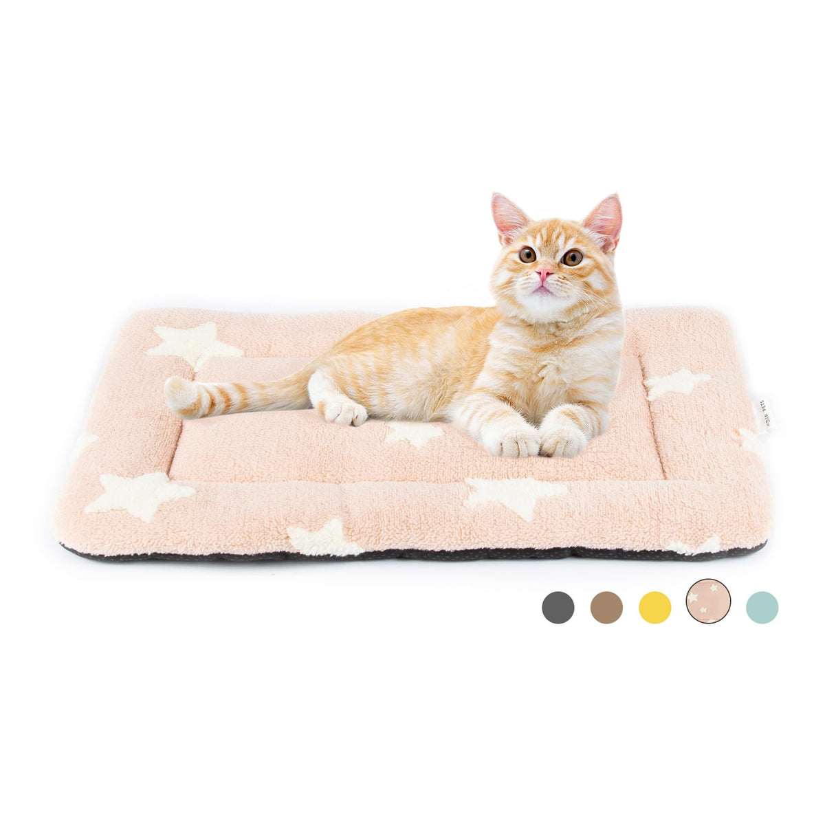 Mora Pets Panier chat rose doux, parfait pour des siestes confortables en intérieur.