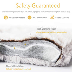 Surface silencieuse du tapis-chauffant Mora Pets, sans bruit.