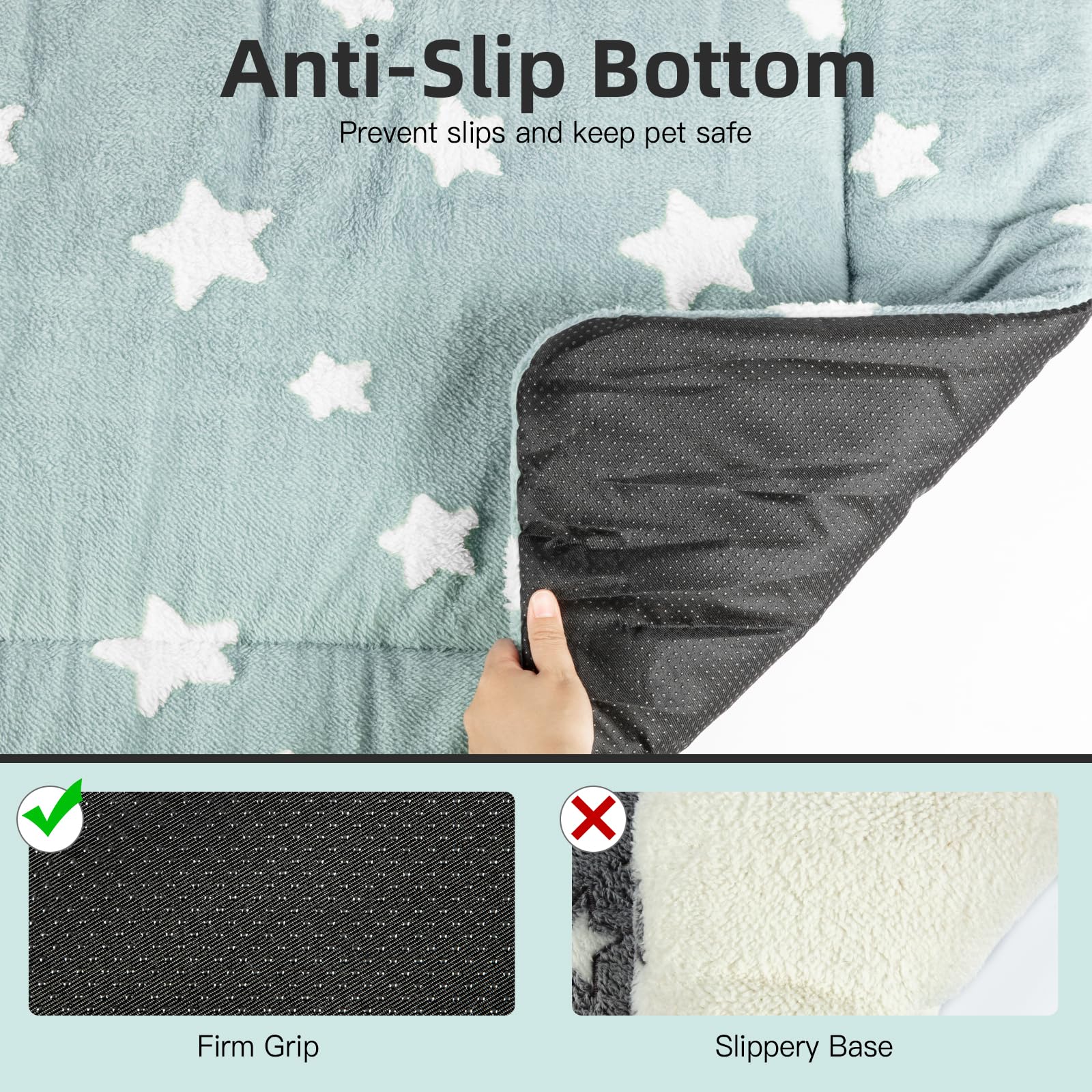 Mora Pets tapis dort petit chien bleu, réconfort et douceur pour les siestes.