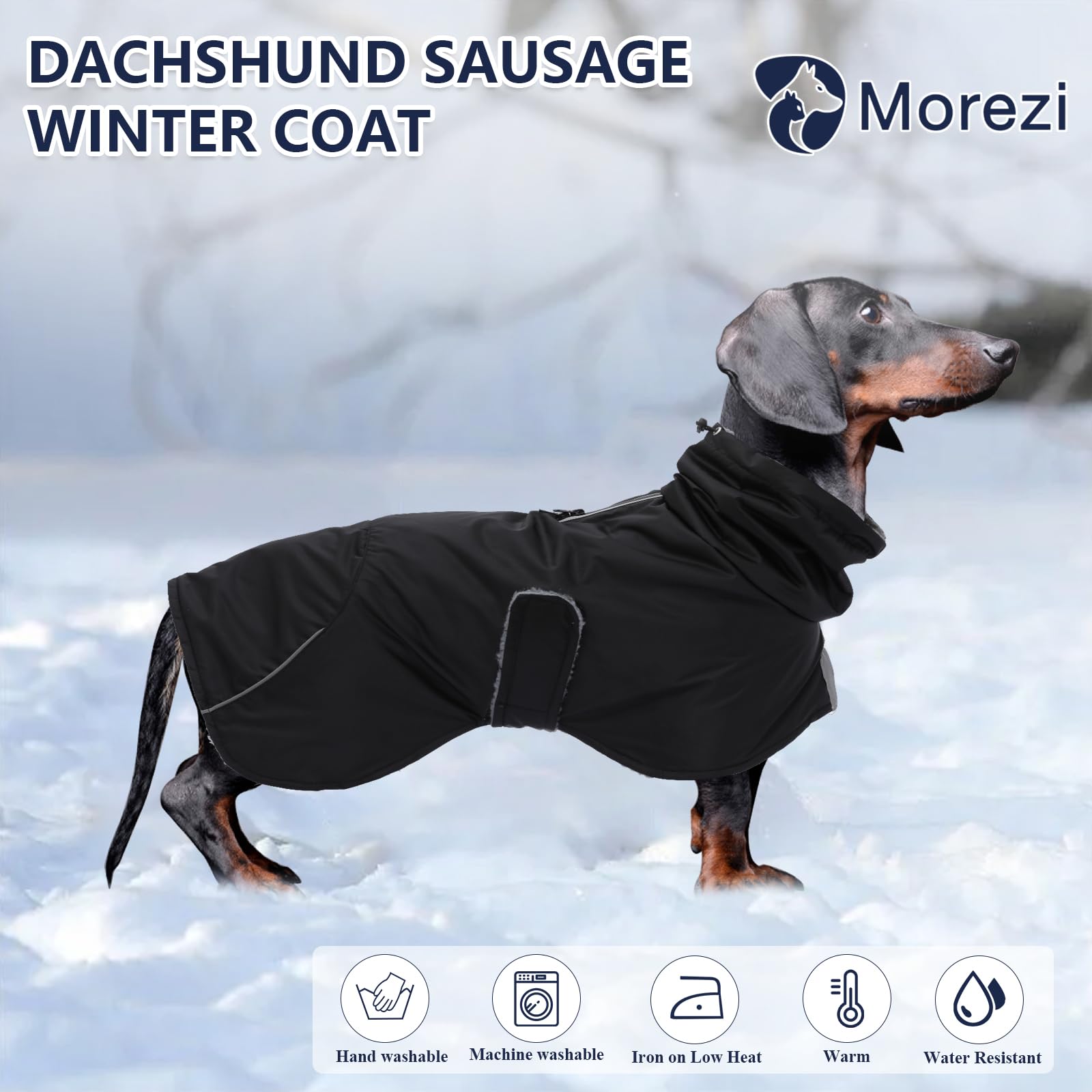 Intérieur douillet en polaire Morezi pour dachshund, chaleur confortable