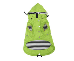 Morezi imperméable chien gilet-pluie vert, garde votre chien au sec lors des sorties pluvieuses.