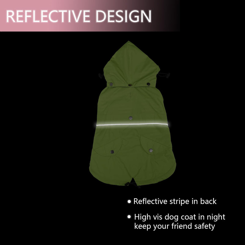 Morezi imperméable chien guide-tailles vert, aide à trouver la taille adaptée.