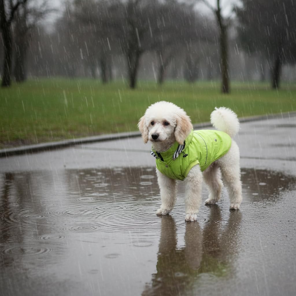 Morezi imperméable chien lavage-doux vert, facile à nettoyer après l'extérieur.