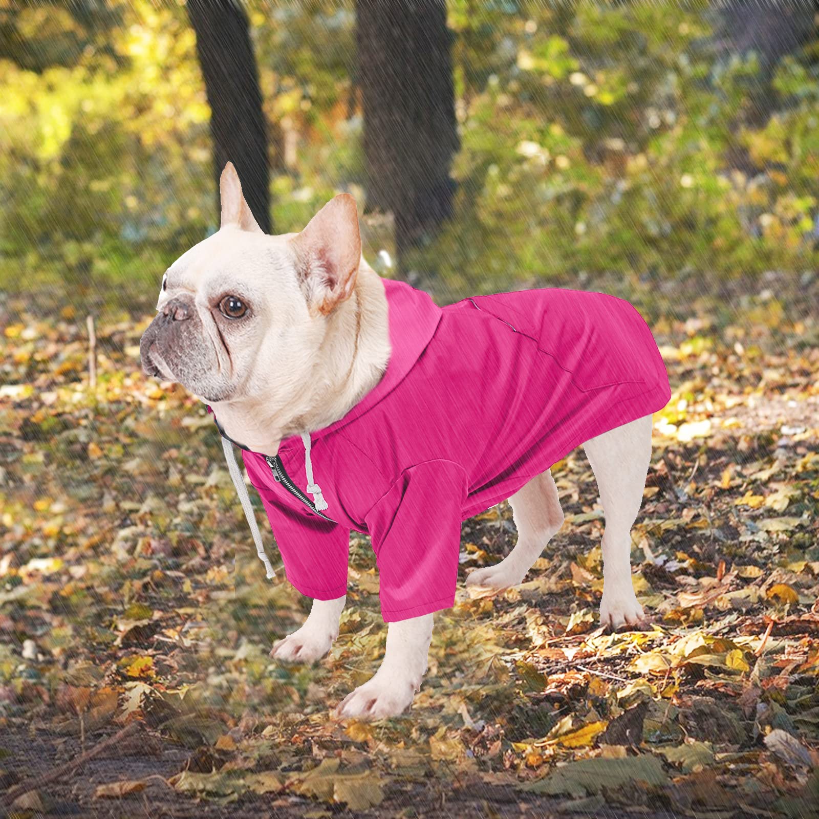 Manteau Morezi rose XL, poche arrière pratique pour ranger sacs et clés.