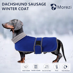 Manteau Morezi bleu avec bord réfléchissant pour sécurité nocturne