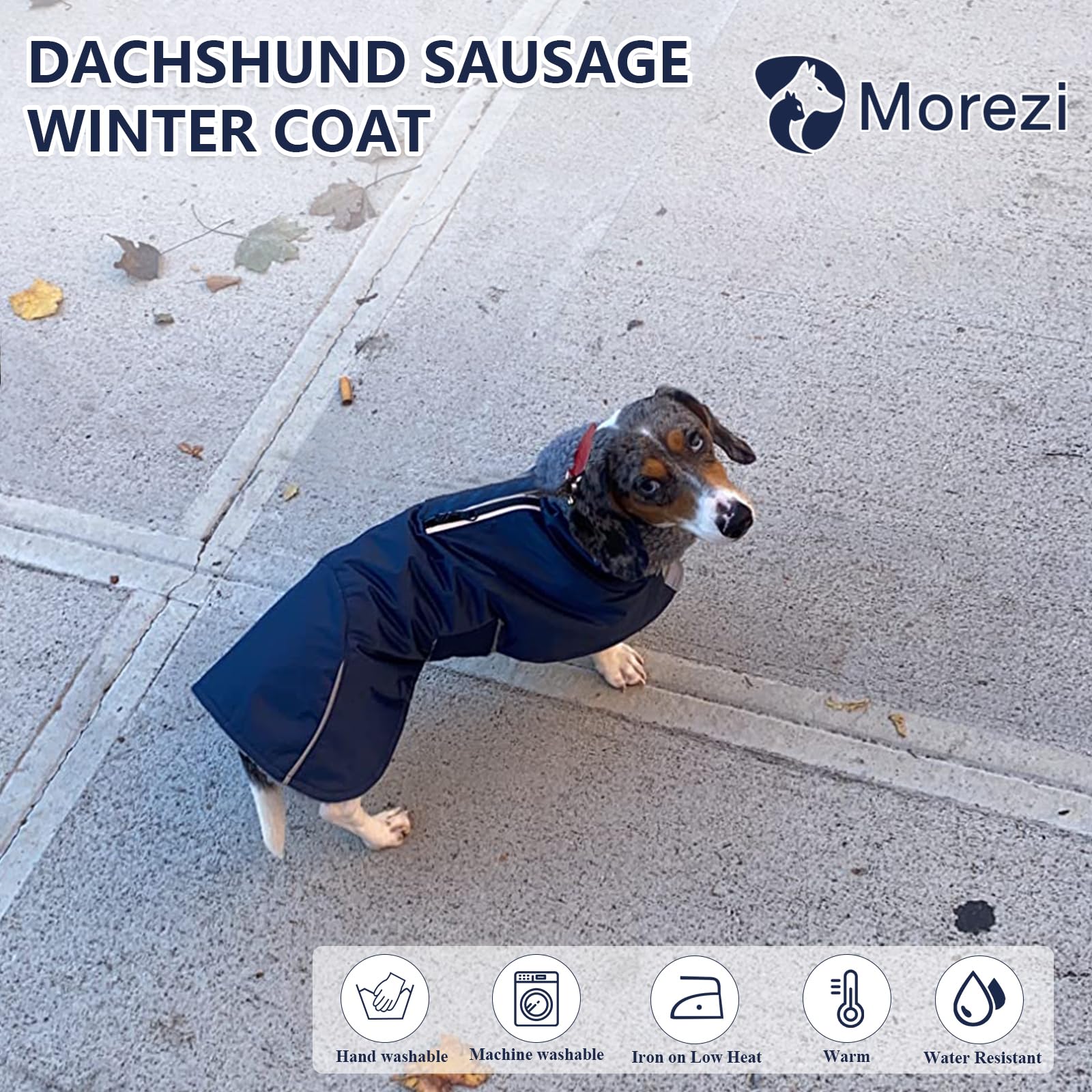 Doublure polaire chaude du manteau Morezi pour un confort hivernal.