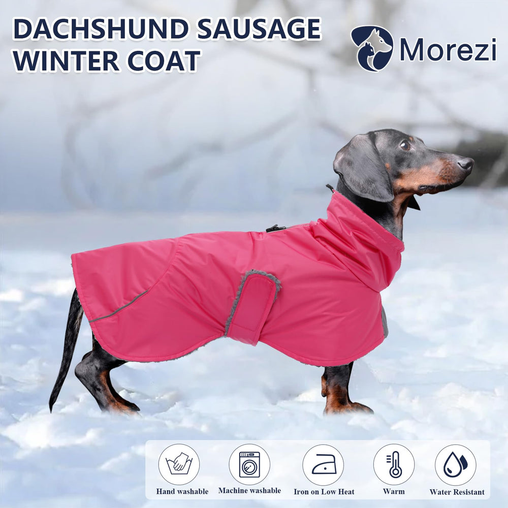 Manteau Morezi avec sangles reglables, ajuste facilement pour teckel.
