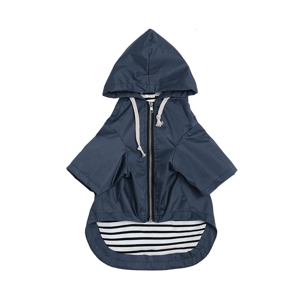 Morezi manteau pluie chien bleu dos, protège des intempéries.