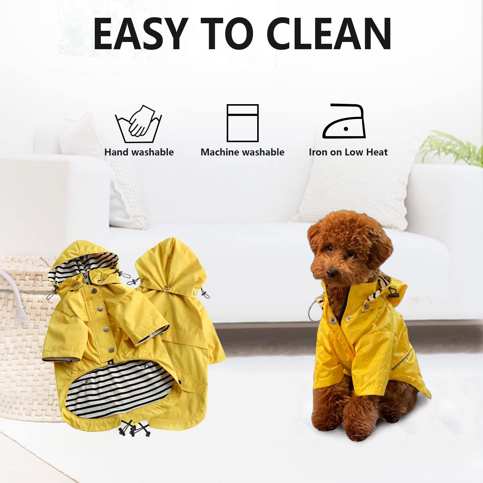 Morezi manteau-pluie-chien tailles 8-80 lb, ajustement adapté pour divers chiens.