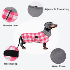 Morezi manteau teckel bord réfléchissant, sécurité nocturne.