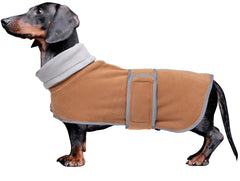 Manteau Morezi pour teckel, dos long, protection lors des sorties par temps froid.