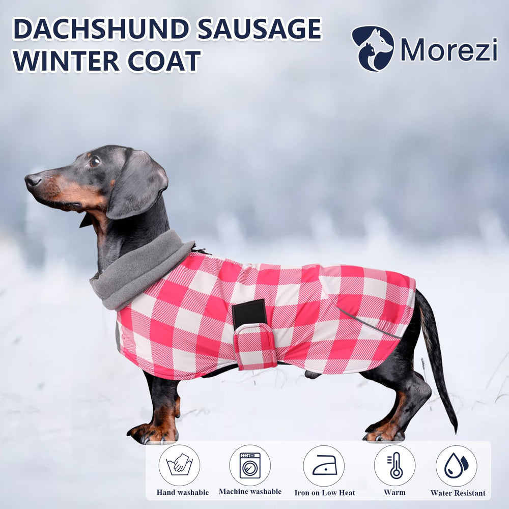 Morezi manteau teckel doublure polaire chaude, confort lors des promenades froides.