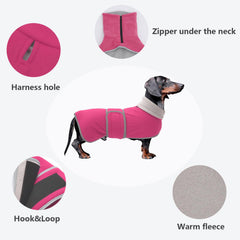 Manteau Morezi avec reflets de sécurité pour balades nocturnes.